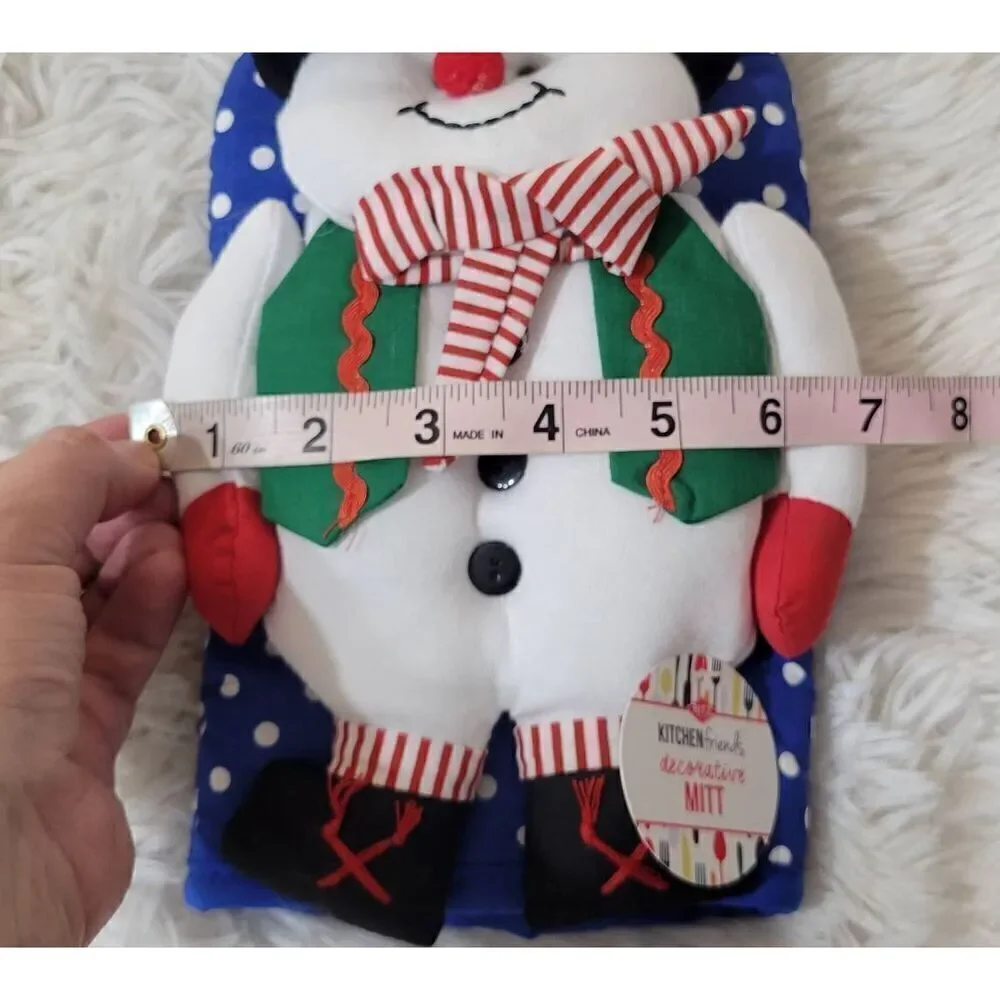 Ritz Kitchen Friends Cotton Oven Mitt Snowbuddy Snowman New